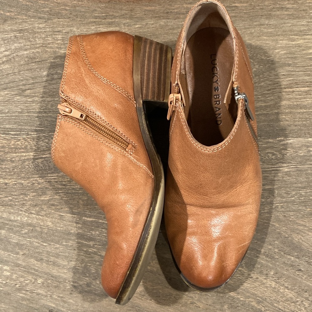 Lucky Brand Leather Ankle Bootie